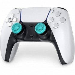 KontrolFreek Lotus pour PlayStation 5 (PS5) et PlayStation 4 (PS4) | Joysticks de performance | 2 concaves mi-hauteur | Bleu sar