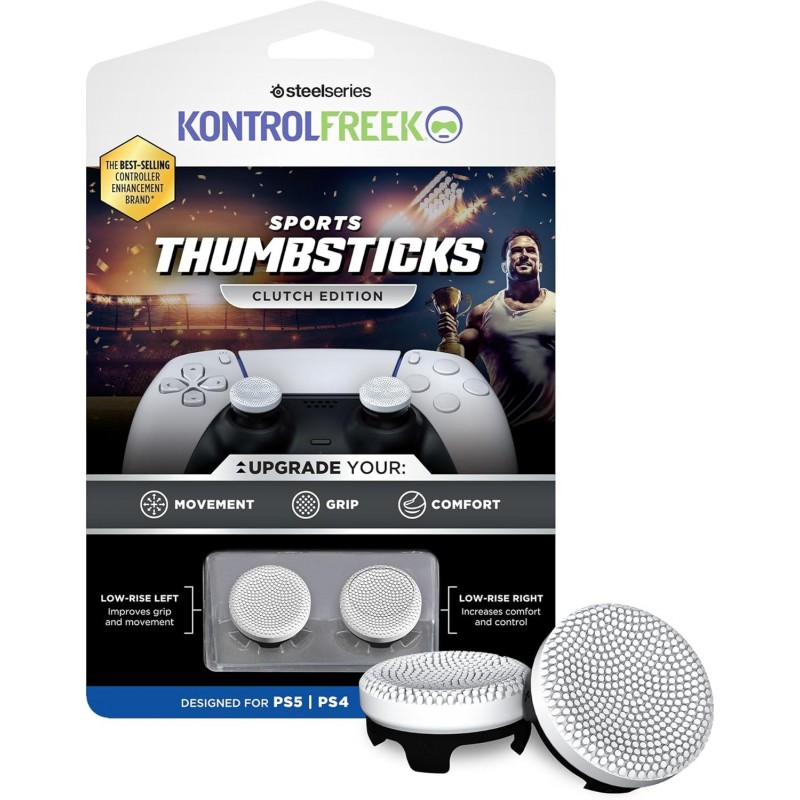 Embrayage KontrolFreek pour manette PlayStation 5 (PS5) et PlayStation 4 (PS4) | Manettes de performance | 2 concaves à faible h