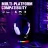 Casque de jeu sans fil pour PS5, PS4, PC, Mac, Switch, casque supra-auriculaire Bluetooth avec micros amovibles et intégrés, fai