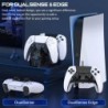 Station de charge pour manette PS5 pour manettes PlayStation 5 Dualsense : station de charge rapide pour manette double PS5 - St