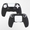 Lot de 2 coques de protection pour manette PS5 (noir) avec 8 poignées pour pouce, 8 prises, 4 protections analogiques