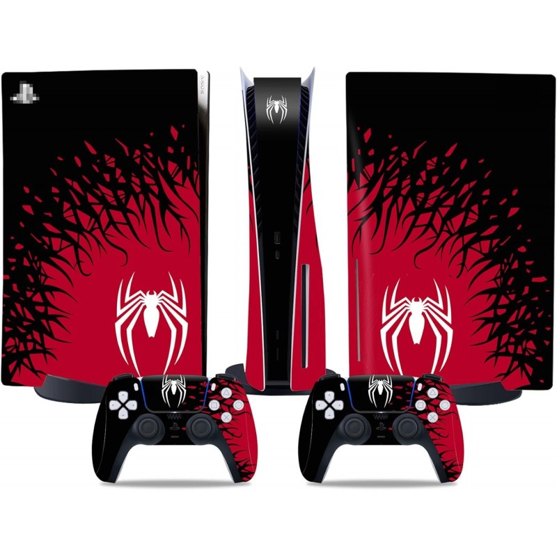 Convient pour PS5 Disc Skin Skin - Édition Disque Accessoires pour Console et Contrôleur Skins de Couverture Skin pour Contrôleu