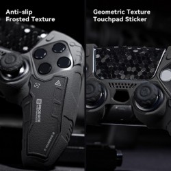 GeekShare GSTAC Tactical PS5 Controller Skin Set, Housse de protection en silicone antidérapante pour manette sans fil PS5 avec 