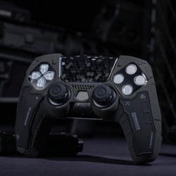 GeekShare GSTAC Tactical PS5 Controller Skin Set, Housse de protection en silicone antidérapante pour manette sans fil PS5 avec 