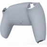 eXtremeRate New Hope Gray Grip Plaque arrière personnalisée Coque inférieure compatible avec le contrôleur PS5, coque arrière de