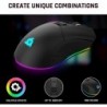 Souris de jeu sans fil rechargeable Klim Blaze RGB + capteur haute précision + 7 boutons personnalisables + jusqu'à 6000 DPI + c