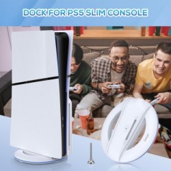 Auarte 2023 Support vertical pour console PS5 Slim Disque et numérique avec vis, support de base de remplacement pour console Pl