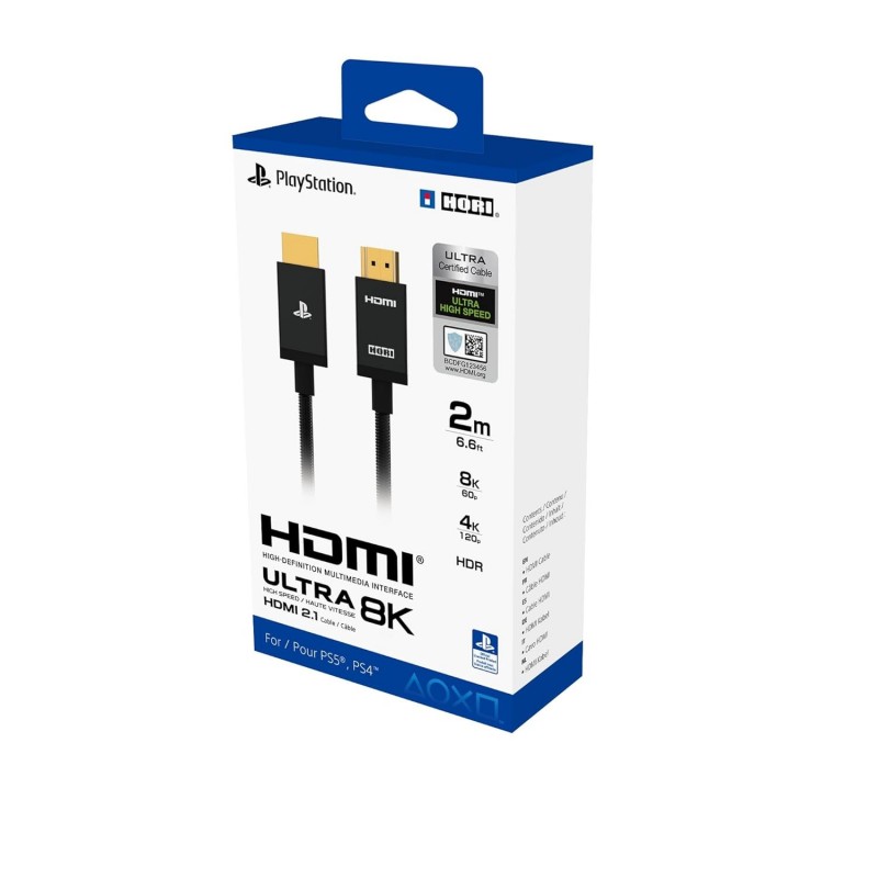 Câble HDMI ultra haute vitesse HORI pour PlayStation® 5 - Sous licence officielle Sony