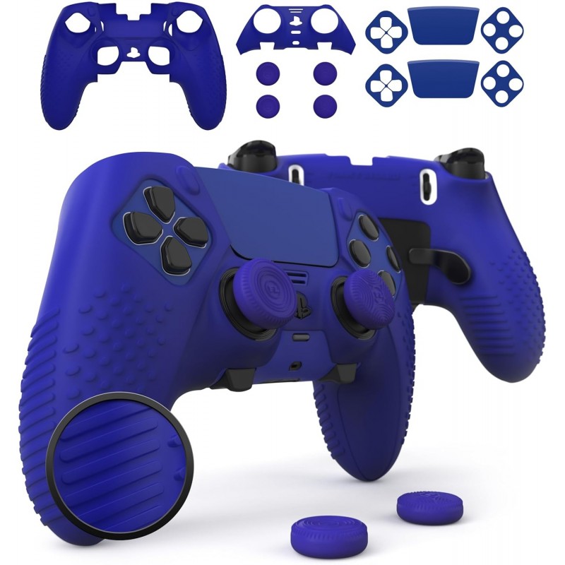 Ensemble de skins pour manette PS5 Edge Foamy Lizard Eclipse | Compatible avec station d'accueil, autocollants de protection, co