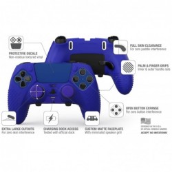 Ensemble de skins pour manette PS5 Edge Foamy Lizard Eclipse | Compatible avec station d'accueil, autocollants de protection, co