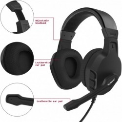 Casque de jeu NUBWO U3 3,5 mm pour PC, PS4, PS5, ordinateur portable, Xbox One, Mac, iPad, jeux Nintendo Switch, jeu informatiqu