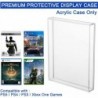 Boîtier de protection de boîte de jeu vidéo en acrylique transparent pour boîtier de jeu PS3, PS4, PS5 et Xbox One, support de r