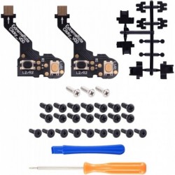 Kit de déclenchement à clic eXtremeRate pour manette PS5 BDM-010 et BDM-020 Boutons d'épaule, câble flexible d'arrêt de déclench