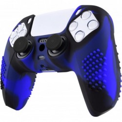 eXtremeRate PlayVital 3D Studded Edition Housse en silicone antidérapante pour manette PS5, étui de protection en caoutchouc sou