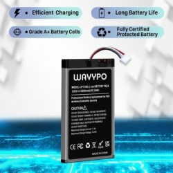 WAVYPO Lot de 2 batteries de rechange pour manette PS5, 5000 mAh, LIP1708, pour manette sans fil Sony PS5 PlayStation 5 DualSens