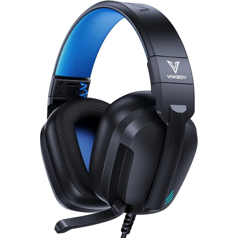 Casque de jeu HW11 pour PS4 PS5 Xbox Series X/PC/Switch Casque de jeu avec microphone antibruit, casque d'ordinateur avec prise 