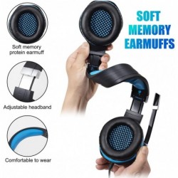 Casque de jeu pour PS4, Xbox One, PC, PS5, ordinateur portable, Mac, Nintendo Switch, casque supra-auriculaire à réduction de br