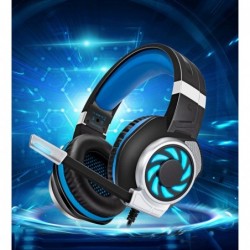 Casque de jeu pour PS4, Xbox One, PC, PS5, ordinateur portable, Mac, Nintendo Switch, casque supra-auriculaire à réduction de br