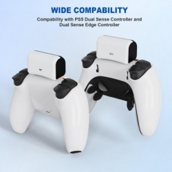 Pack de batterie rechargeable compatible avec manette PS5 Dualsense/Edge, kit de lecture et de charge pour manette PlayStation 5