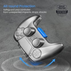 tomtoc Étui de protection pour manette PS5, coque rigide de protection pour manette sans fil Playstation 5 DualSense, antichoc, 