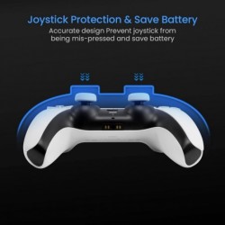 tomtoc Étui de protection pour manette PS5, coque rigide de protection pour manette sans fil Playstation 5 DualSense, antichoc, 