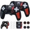 ECHZOVE Housse de protection pour manette PS5, coque en silicone antidérapante compatible avec manette PS5 avec capuchons de poi