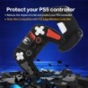 ECHZOVE Housse de protection pour manette PS5, coque en silicone antidérapante compatible avec manette PS5 avec capuchons de poi