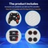 ECHZOVE Housse de protection pour manette PS5, coque en silicone antidérapante compatible avec manette PS5 avec capuchons de poi