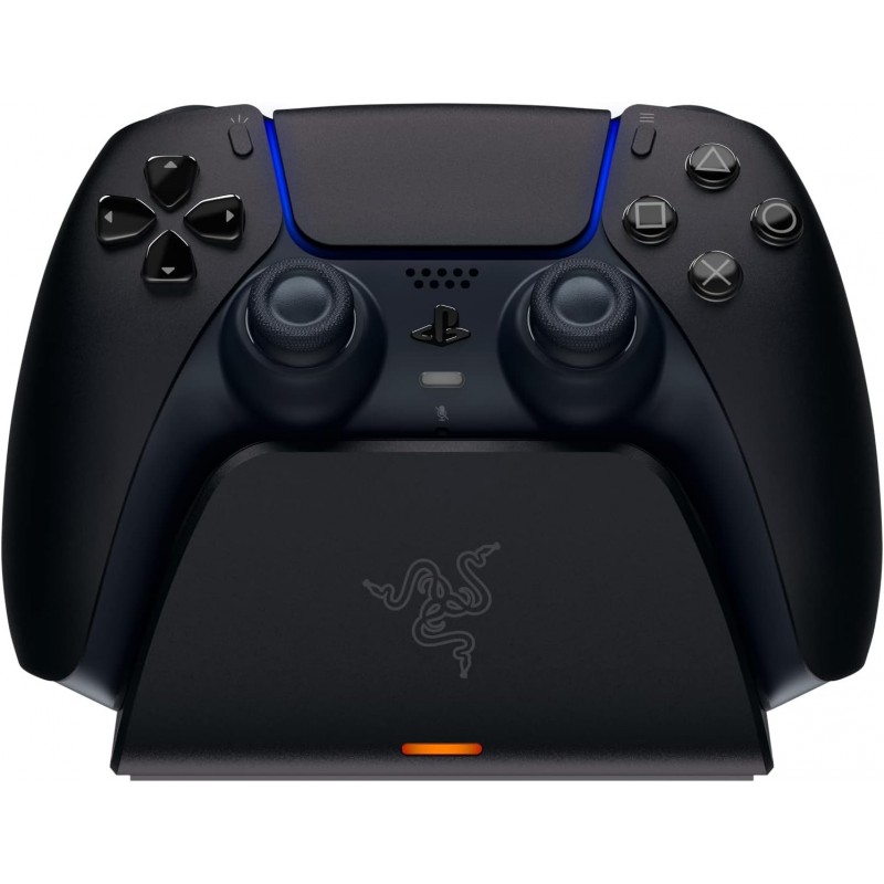 Support de charge rapide Razer pour PlayStation 5 : - Conception de support incurvé - Compatible avec la manette sans fil PS5 Du