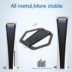 Support pour PS5 Slim, support vertical entièrement en métal pour consoles PS5