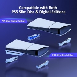 Support horizontal NexiGo pour nouvelle console PS5 Slim, [Design minimaliste], support de base pour accessoires PS5, compatible