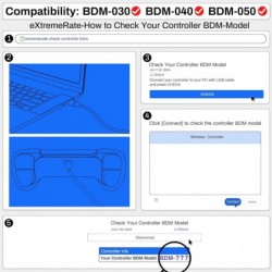 Kit de remappage programmable des palettes arrière texturées rouges eXtremeRate pour contrôleur PS5 BDM-030 040 050, carte de mi