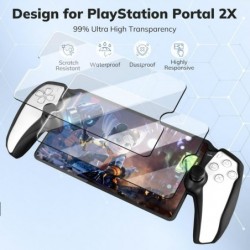 Ensemble d'accessoires 4 en 1 compatible avec Playstation Portal, étui de transport rigide en EVA pour PS5 Portal, housse de pro