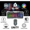 Ensemble clavier et souris sans fil KLIM Unity US - Nouveauté 2024 - Sensation mécanique ergonomique fine et durable - Clavier e