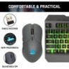 Ensemble clavier et souris sans fil KLIM Unity US - Nouveauté 2024 - Sensation mécanique ergonomique fine et durable - Clavier e