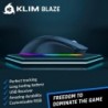 Souris Gaming Sans Fil Rechargeable KLIM Blaze RGB Nouveauté 2024 - Capteur Haute Précision et Batterie Longue Durée - 7 Boutons