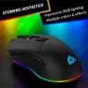 Souris Gaming Sans Fil Rechargeable KLIM Blaze RGB Nouveauté 2024 - Capteur Haute Précision et Batterie Longue Durée - 7 Boutons