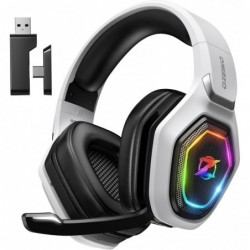 Casque de jeu sans fil 2,4...