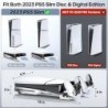 Support de refroidissement horizontal de remplacement pour PS5 Slim Disc & Digital uniquement, chargeur de contrôleur PS5 double