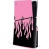 Skinit Decal Gaming Skin Compatible avec la console PS5 Slim Disk - Motif Flammes roses