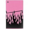 Skinit Decal Gaming Skin Compatible avec la console PS5 Slim Disk - Motif Flammes roses