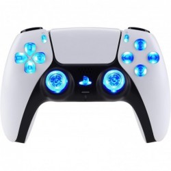 eXtremeRate D-pad éclairé multicolore avec option de partage de joystick, boutons d'accueil pour manette PS5 BDM-010 et BDM-020,