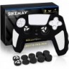 SIKEMAY Coque de protection en silicone épais et antidérapant pour manette PS5, parfaitement compatible avec la poignée de la ma