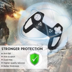 SIKEMAY Coque de protection en silicone épais et antidérapant pour manette PS5, parfaitement compatible avec la poignée de la ma