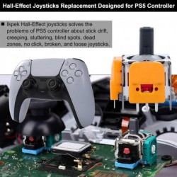 Lot de 4 joysticks de rechange à effet Hall pour manette DualSense PS5, capteur analogique 3D, module de remplacement pour manet