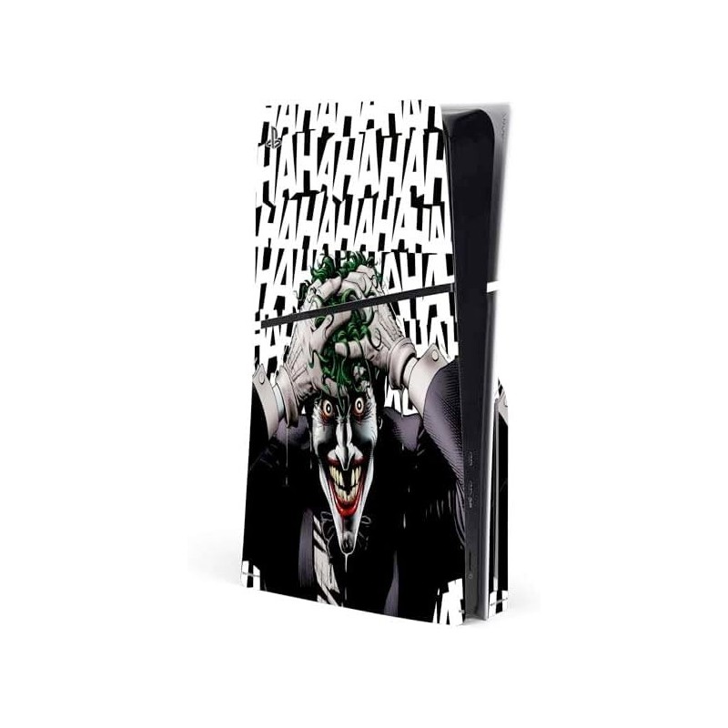 Skinit Decal Gaming Skin Compatible avec la console PS5 Slim Disk - Couverture sous licence officielle DC Comics The Joker Killi