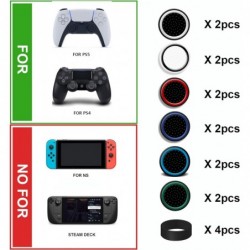 Poignées de pouce FPS pour PS5, pour capuchons de poignée de pouce PS4, anneaux d'assistance/de précision du contrôleur pour PS5