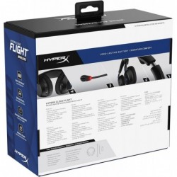 HyperX Cloud Flight – Casque de jeu sans fil pour PS5 et PS4, Jusqu'à 30 heures de batterie, Coussinets d'oreille en mousse à mé