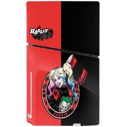 Skinit Decal Gaming Skin Compatible avec la console PS5 Slim Disk - Design Harley Quinn Puddin sous licence officielle DC Comics