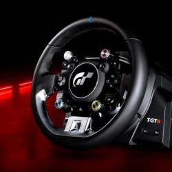 Thrustmaster T-GT II Force Feedback - Base et volant de course (compatible avec PS5, PS5 Pro, PS4 et PC)